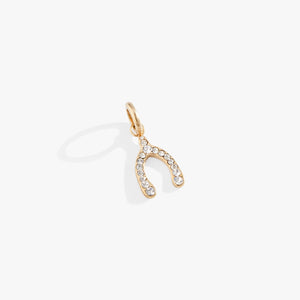 Pave Wishbone Interchangeable Charm