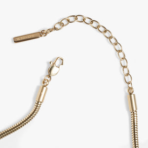 Round Herringbone Charm & Layering Necklace