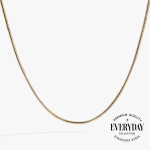 Round Herringbone Charm & Layering Necklace