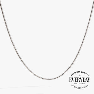 Round Herringbone Charm & Layering Necklace
