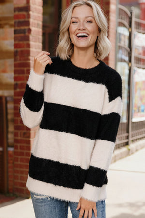 Downtown Darling Wide Stripe Sweater