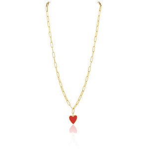 Jamie Enamel Heart Necklace