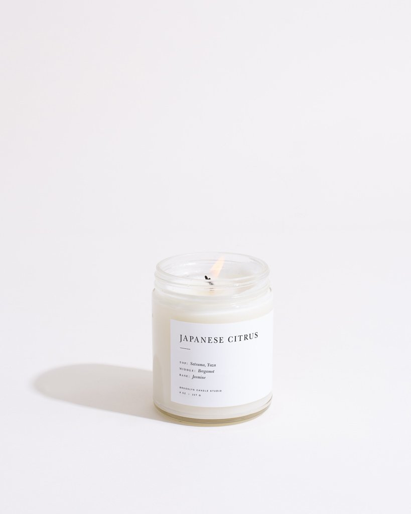 Japanese Citrus Minimalist Candle by Brooklyn Candle Studio