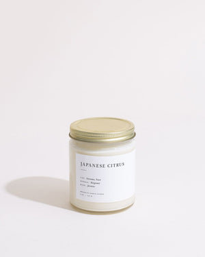 Japanese Citrus Minimalist Candle by Brooklyn Candle Studio