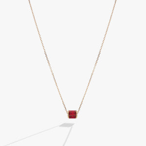 July Birthstone Precious Pendant Necklace