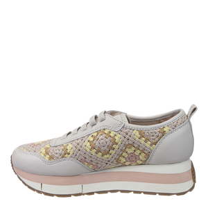 NAKED FEET - KINETIC in PATCHWORK Platform Sneakers