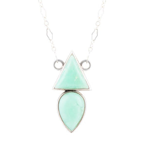 Lahana Green Chrysoprase and Sterling Silver Necklace
