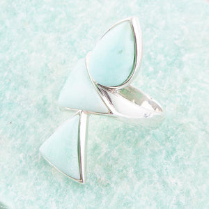 Lahana Green Chrysoprase and Sterling Silver Statement Ring