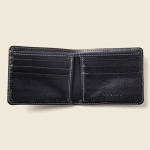 Large Billfold Wallet with RFID protection - Black