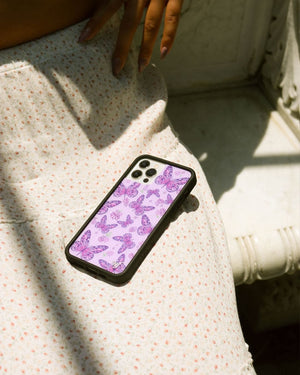 Lavender Butterfly iPhone Case