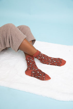 Leopard Knit Socks Socks Leto Collection 