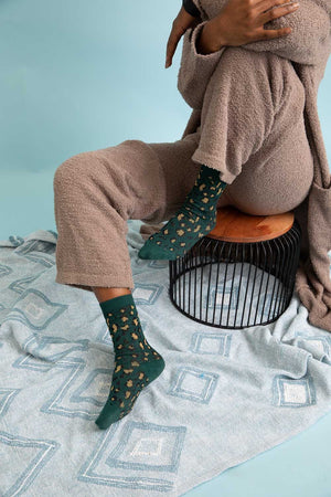 Leopard Knit Socks Socks Leto Collection 
