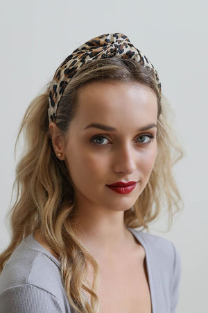 Leopard Twist Headband Hats & Hair