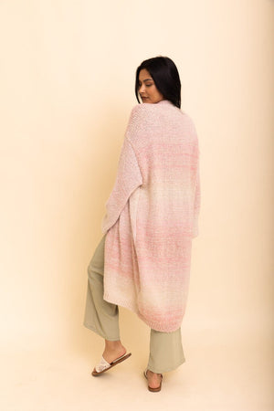 Lounge Around Longline Ombre Cardigan Ponchos Leto Collection 