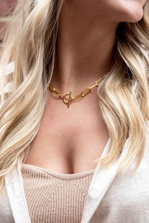 Luxe Gold Chunky Paperclip Chain - 20in Spiffy & Splendid 