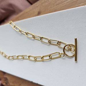 Luxe Gold Chunky Paperclip Chain - 20in Spiffy & Splendid 