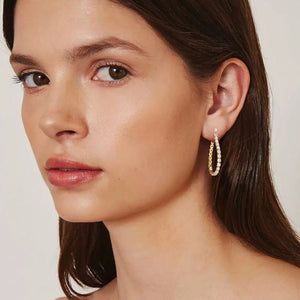 Luxe Link Huggie Hoops