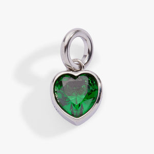 May 'Hope' Heart Birthstone Charm