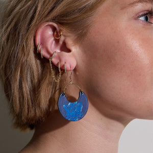 Brigham Young University Metallic Cosmo Cougar Nina Earrings