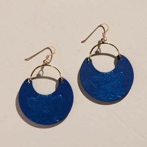 Brigham Young University Metallic Cosmo Cougar Nina Earrings