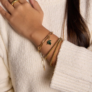 Michigan State University Charm Bracelet