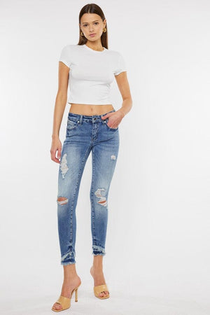 MID RISE ANKLE SKINNY JEANS-KC6204M Kan Can USA ALL 0/23 