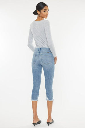 MID RISE CAPRI JEAN PANTS Kan Can USA 