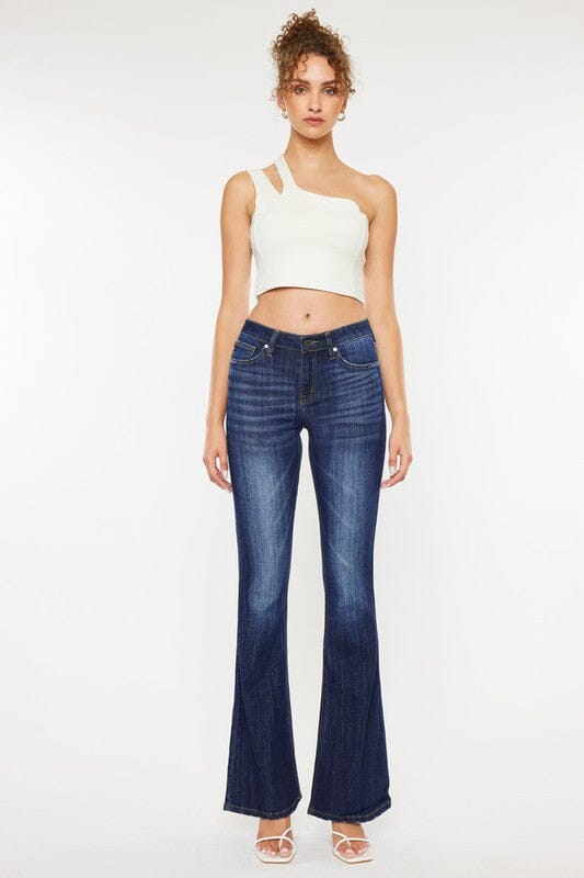 Mid Rise Flare Jeans - KC6102LOH Kan Can USA As Shown 1/24 