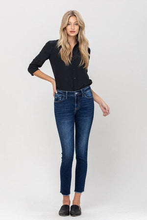 Mid Rise Raw Hem Crop Skinny VERVET by Flying Monkey 