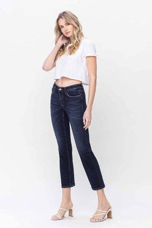 Mid Rise Slim Straight Jeans - Flying Monkey Flying Monkey 