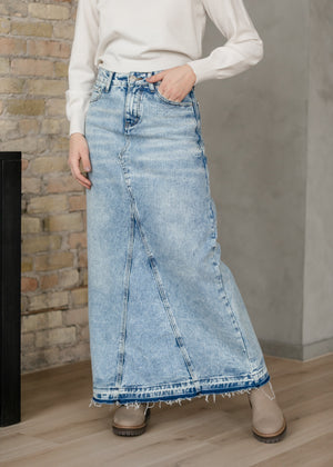 Mina Denim Maxi Skirt