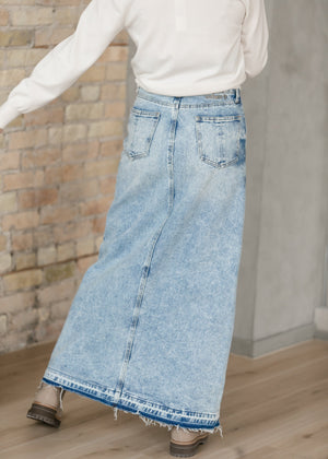 Mina Denim Maxi Skirt