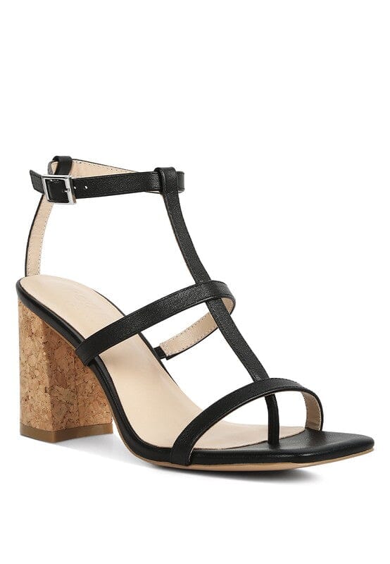 MIRABELLA Open Square Toe Block Heel Sandals Rag Company Black 5 