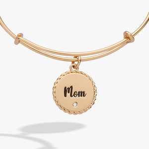 Mom 'Bonded By Love, Connected For Life' Charm Bangle