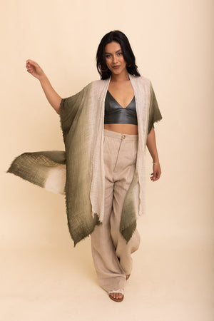 Mystic Hues Cotton Kimono Kimonos One Size / Sage