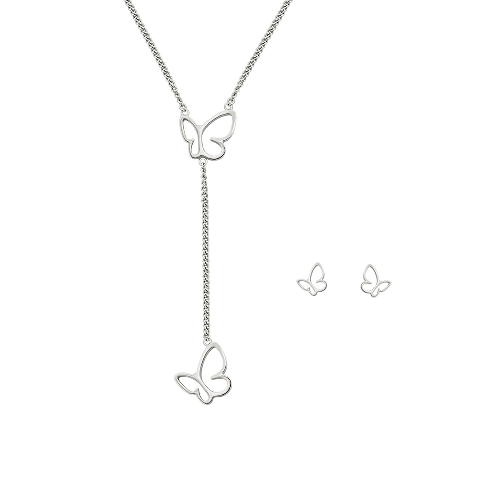 Sydney Leigh Butterfly Necklace & Earrings Set