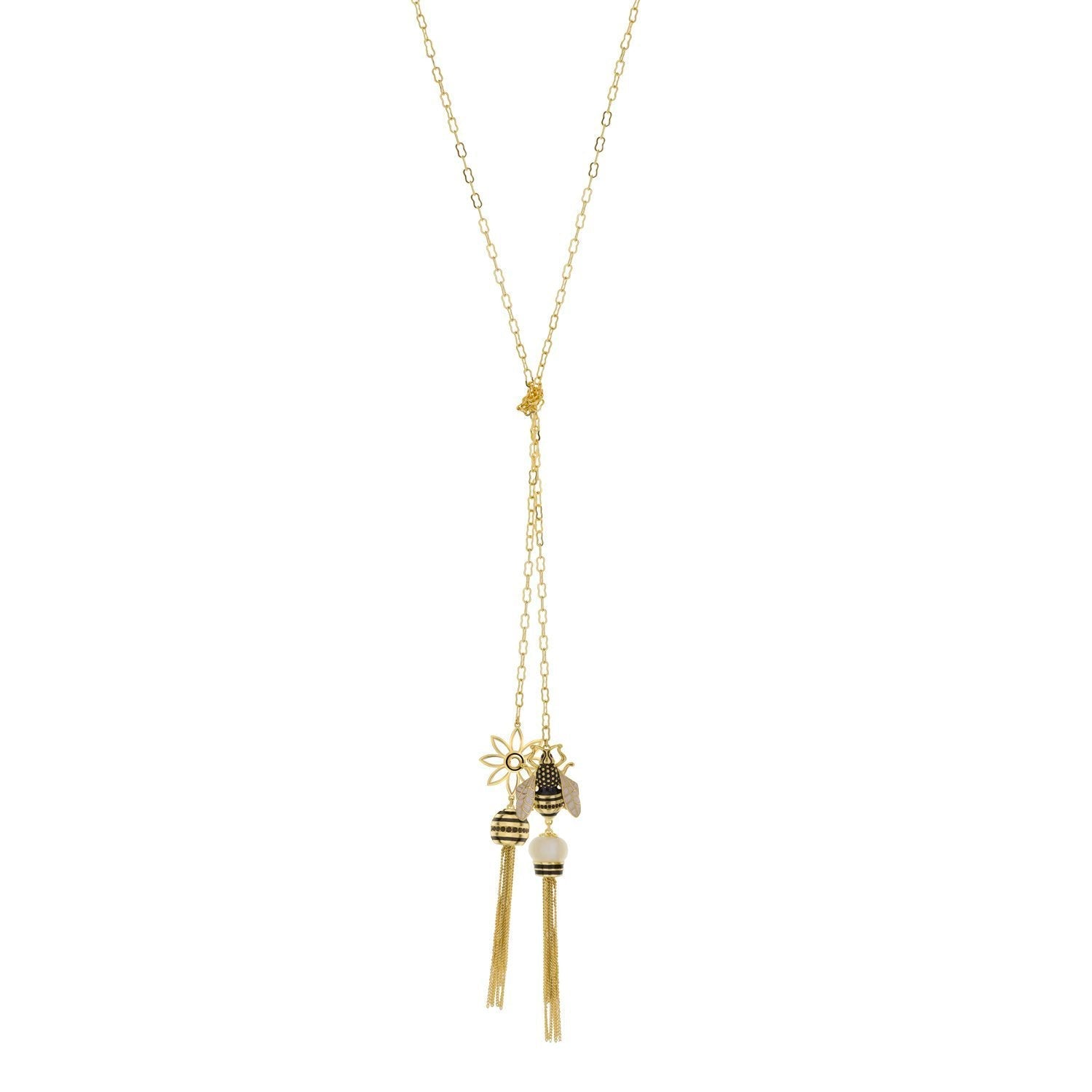 Yellow Bumble Bee Necklace