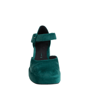 NAKED FEET - ESTONIA in EMERALD Heeled Clogs WOMEN FOOTWEAR NAKED FEET 