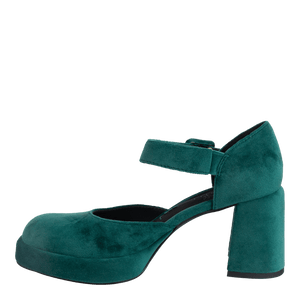 NAKED FEET - ESTONIA in EMERALD Heeled Clogs WOMEN FOOTWEAR NAKED FEET 