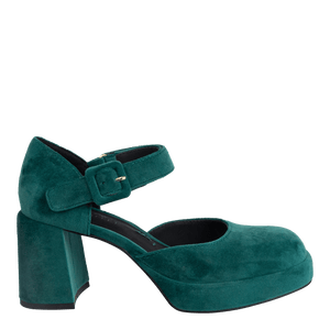 NAKED FEET - ESTONIA in EMERALD Heeled Clogs WOMEN FOOTWEAR NAKED FEET 