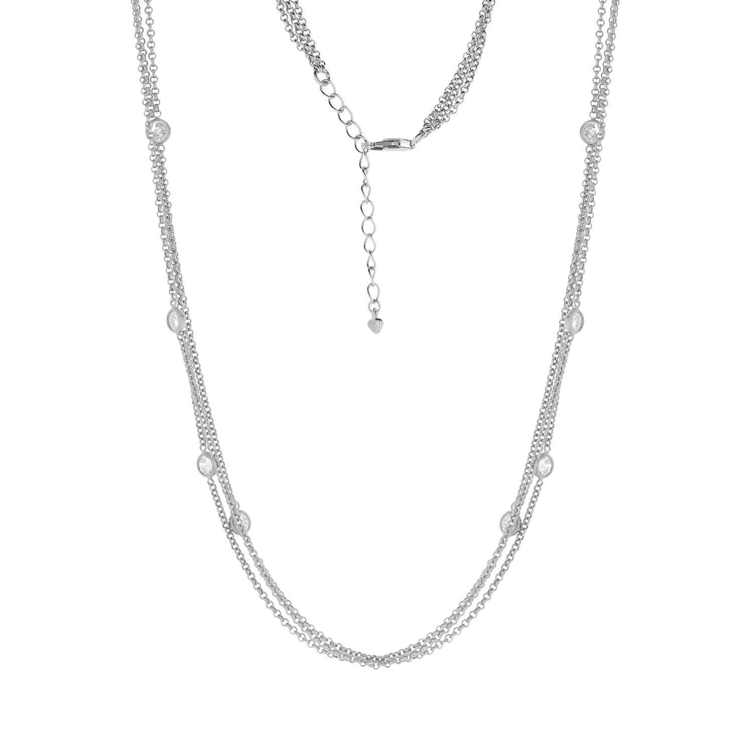 925 Triple Chain Necklace