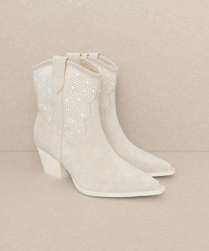 OASIS SOCIETY Cannes - Pearl Studded Western Boots KKE Originals 