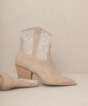 OASIS SOCIETY Cannes - Pearl Studded Western Boots KKE Originals 