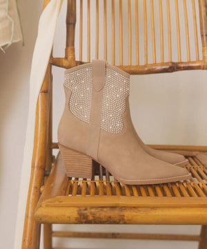 OASIS SOCIETY Cannes - Pearl Studded Western Boots KKE Originals 