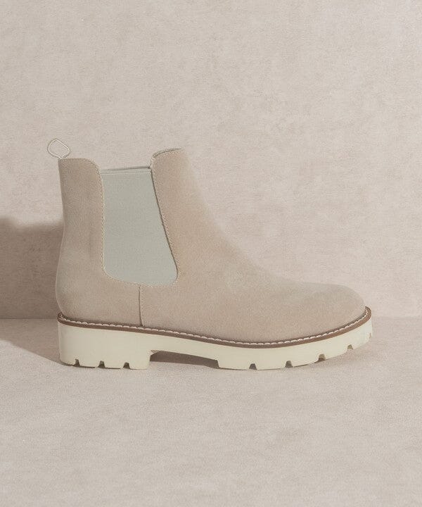 Oasis Society Gianna - Chunky Sole Chelsea Boot KKE Originals LIGHT GREY 7.5 