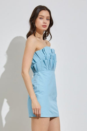 OFF SHOULDER RUFFLE DRESS Do + Be Collection 