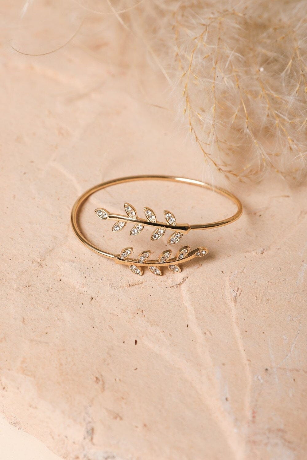Olive Branch Minimal Bracelet Jewelry Leto Collection 
