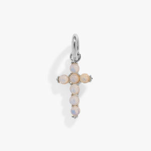 Opal Cross Interchangeable Charm
