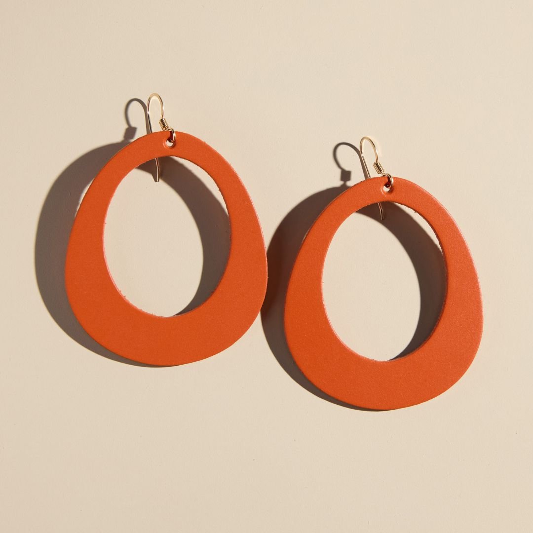 Orange Willow Earrings
