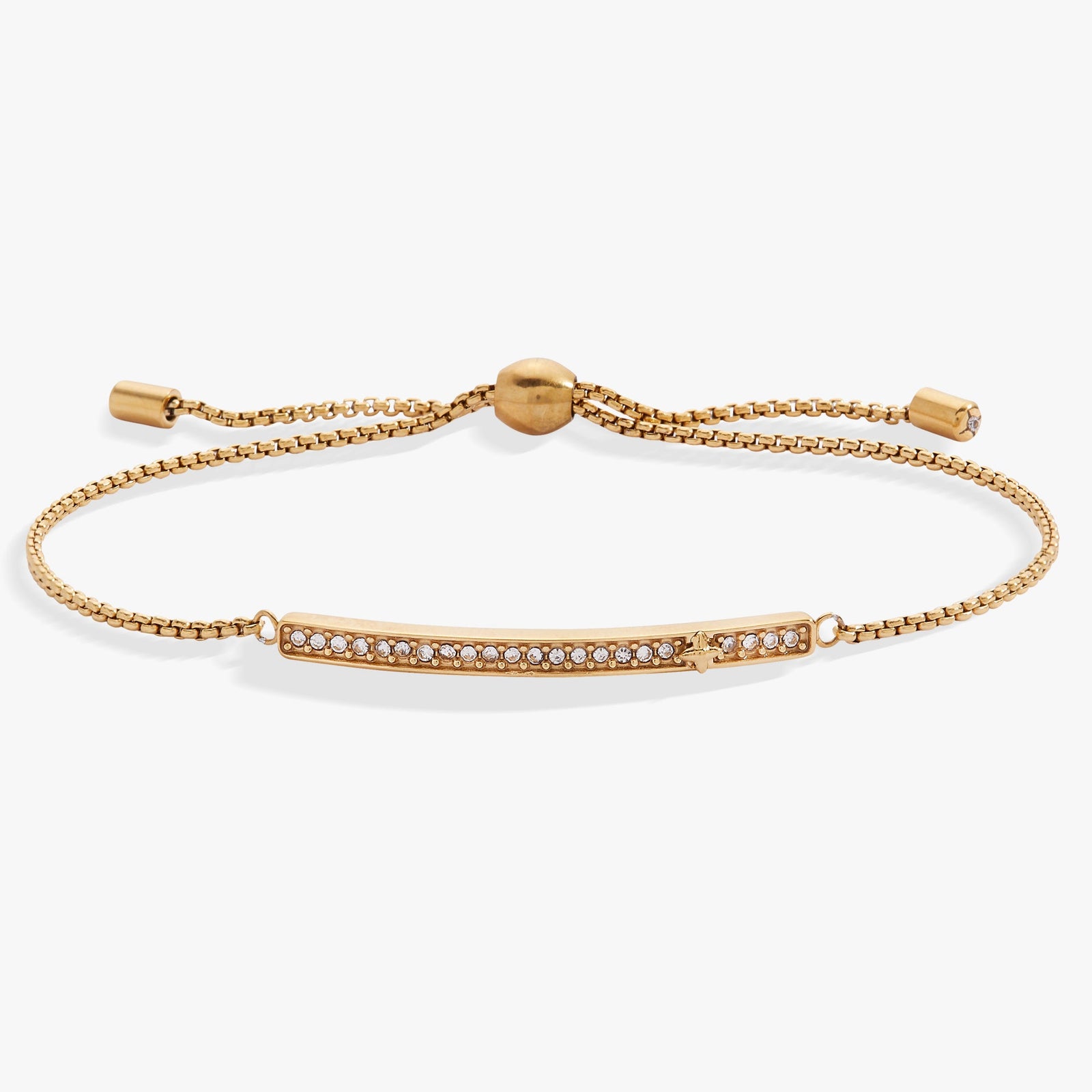 April Everyday Birthstone Pave Bolo Bracelet